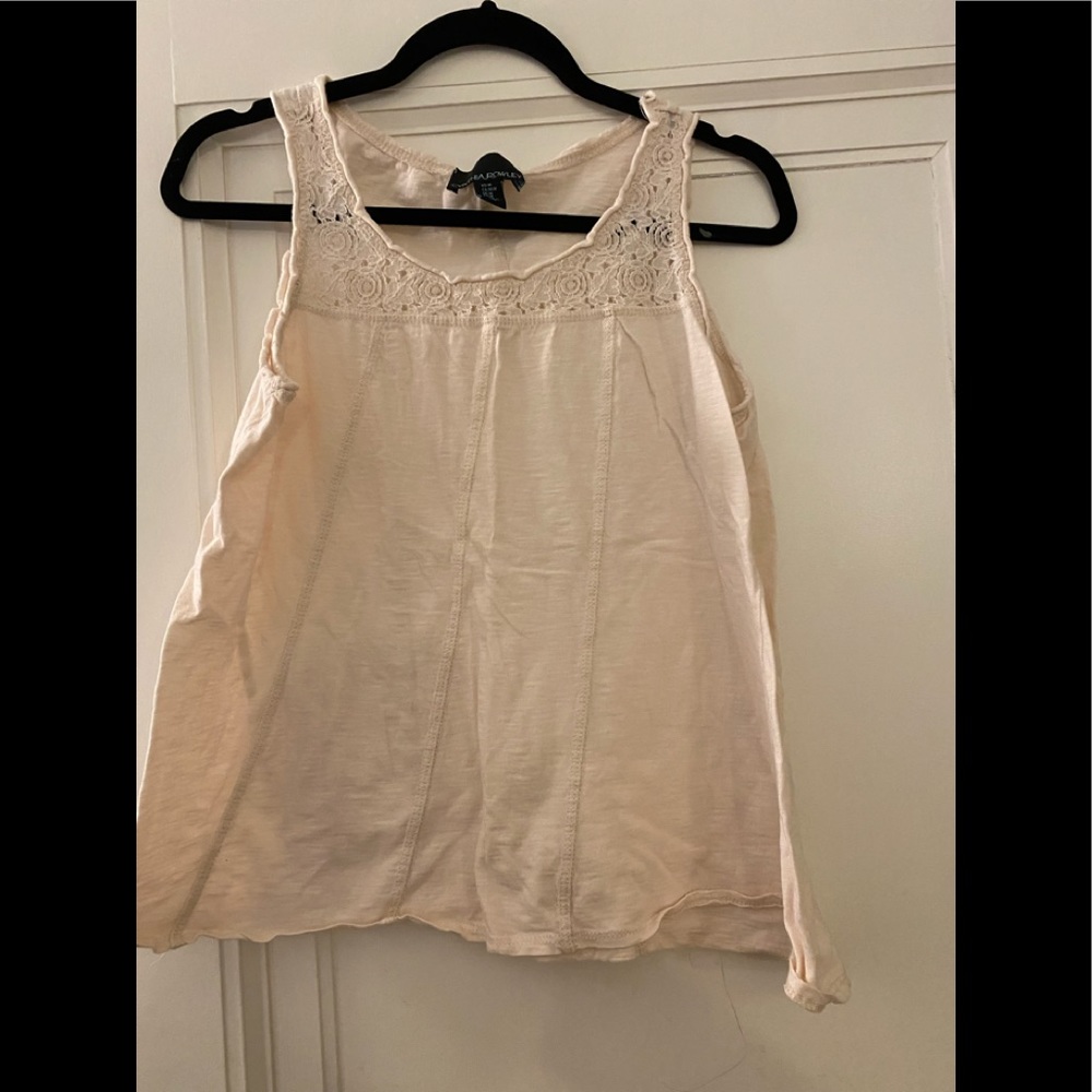Cynthia rowley cream color tank. Size medium